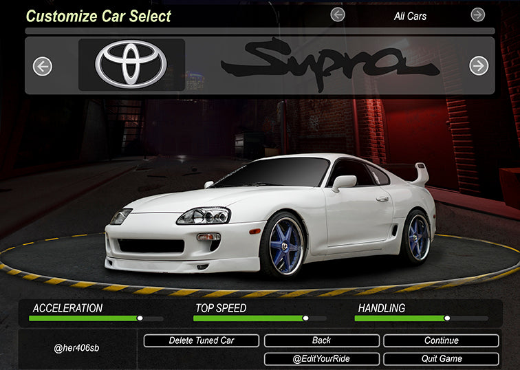 Customize Your Ride Game Video Game Customization Edit – EditYourRide