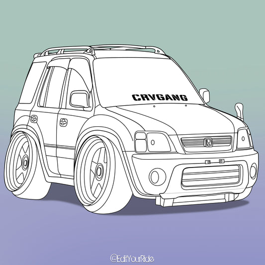 Automotive Drawing (Outline Only)