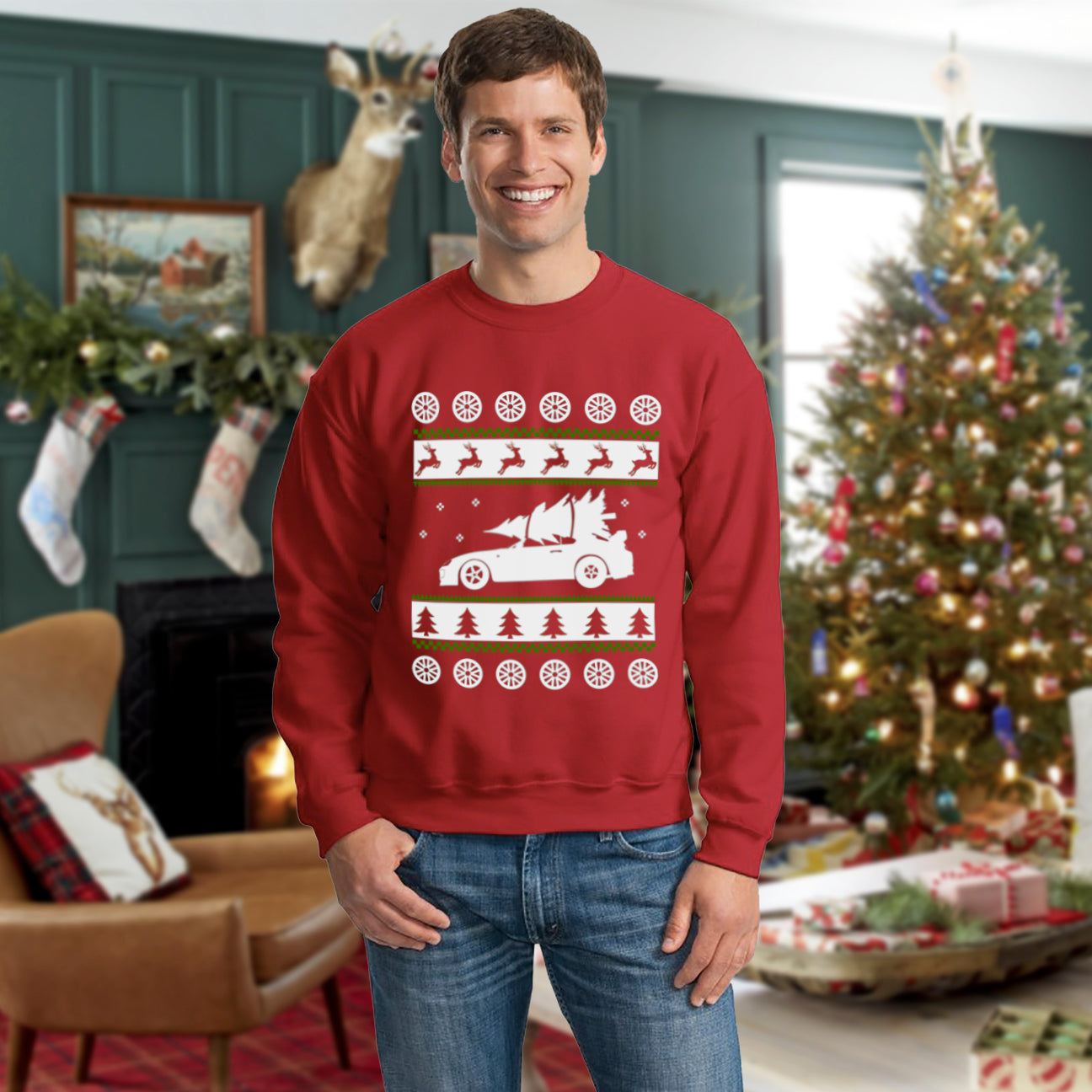 Car guy hotsell christmas sweater